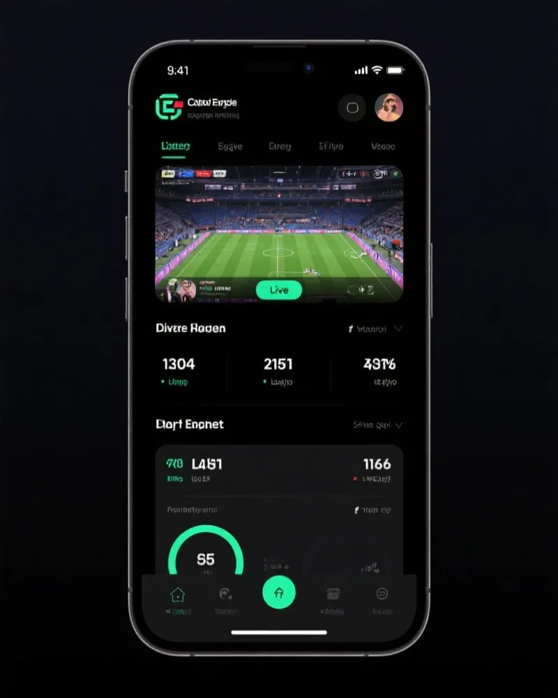 蜂鸟竞技 App 界面展示
